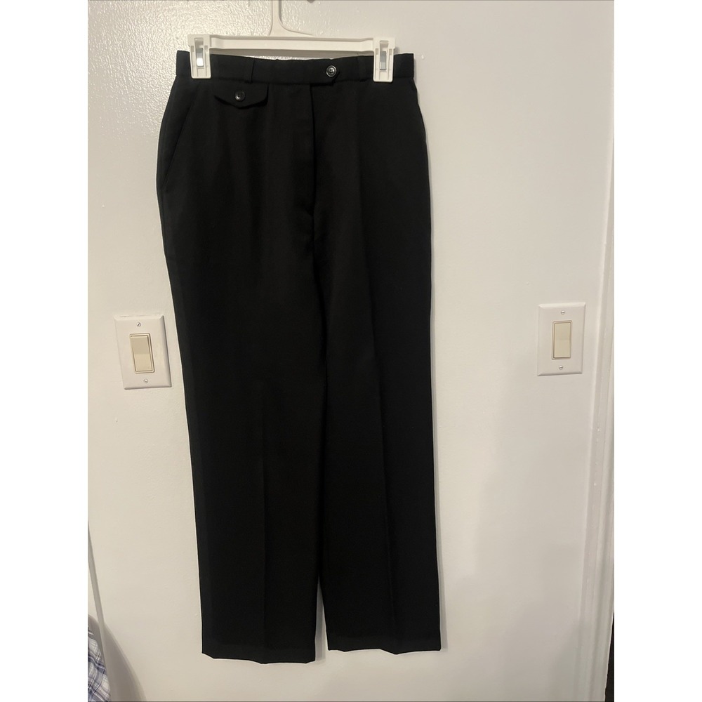 Vintage Impressions Pants Womens Large Black Relaxed Fit Dress Pants Solid